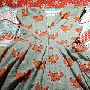Juniors size M/L Fox dress